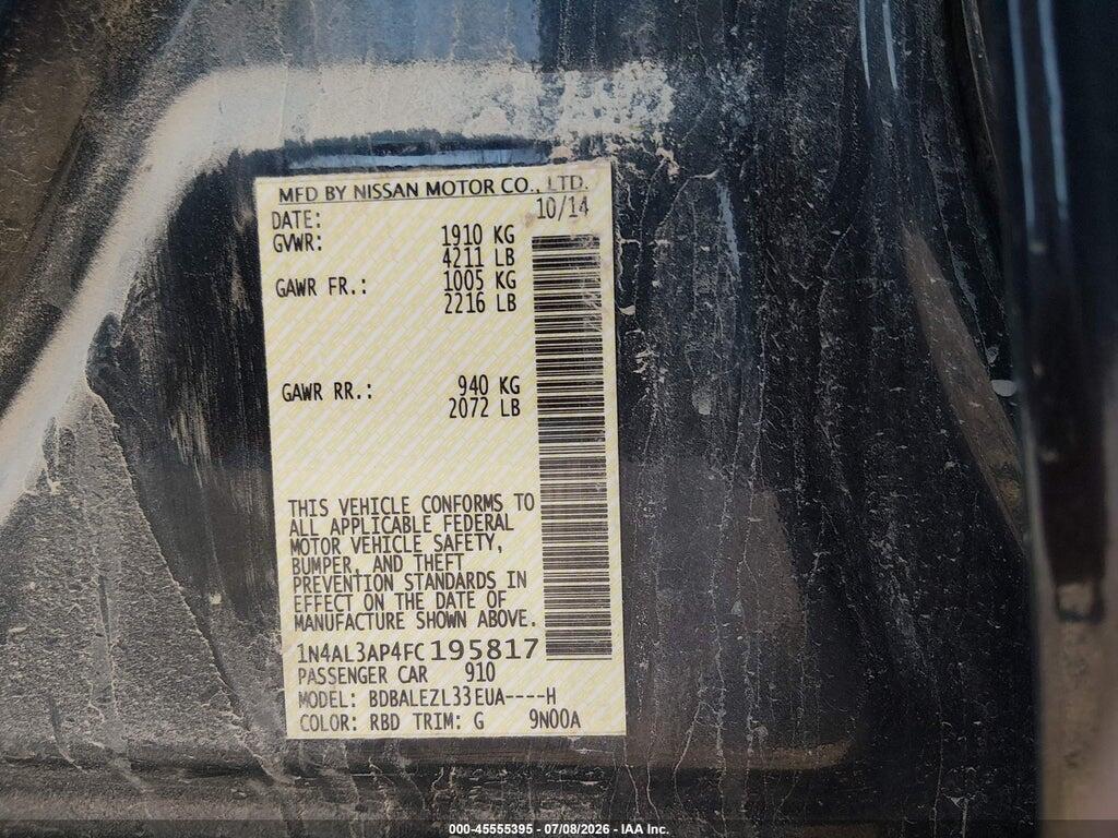 1N4AL3AP4FC195817 2015 NISSAN ALTIMA photo no. 9