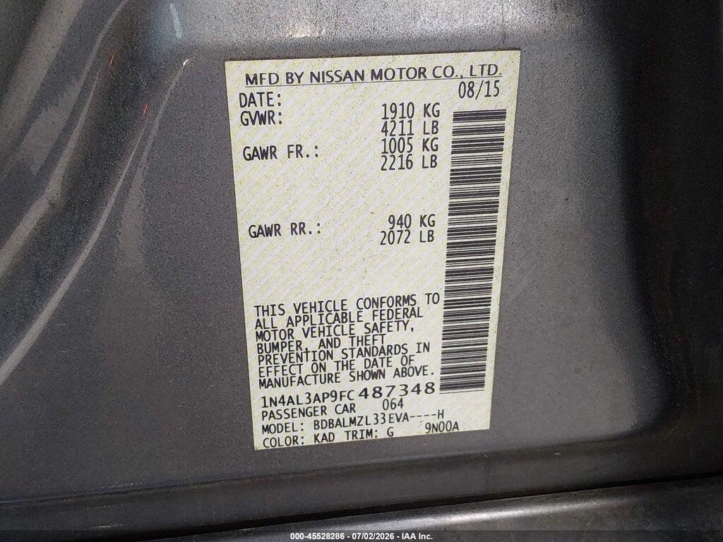 1N4AL3AP9FC487348 2015 NISSAN ALTIMA photo no. 9