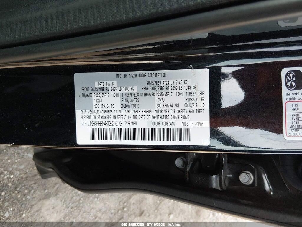 JM3KFBBM4K0527973 2019 MAZDA CX-5 photo no. 9