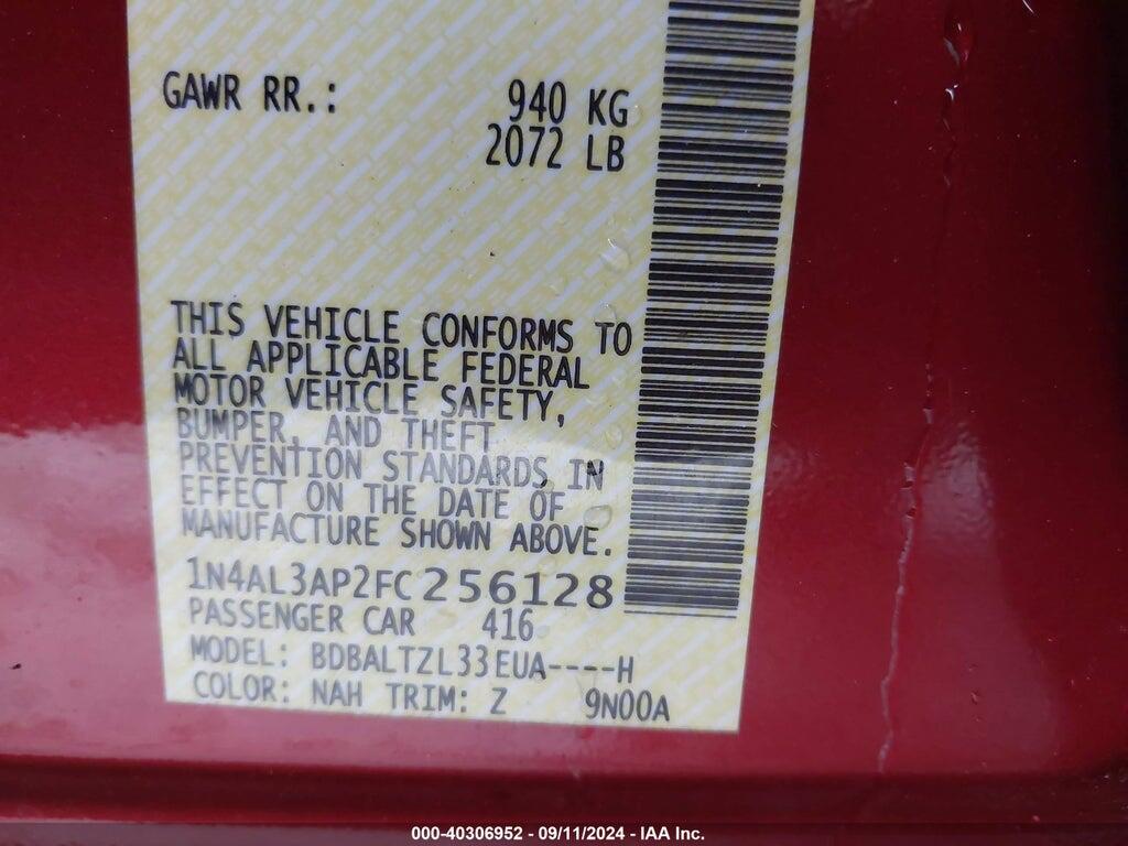 1N4AL3AP2FC256128 2015 NISSAN ALTIMA photo no. 9