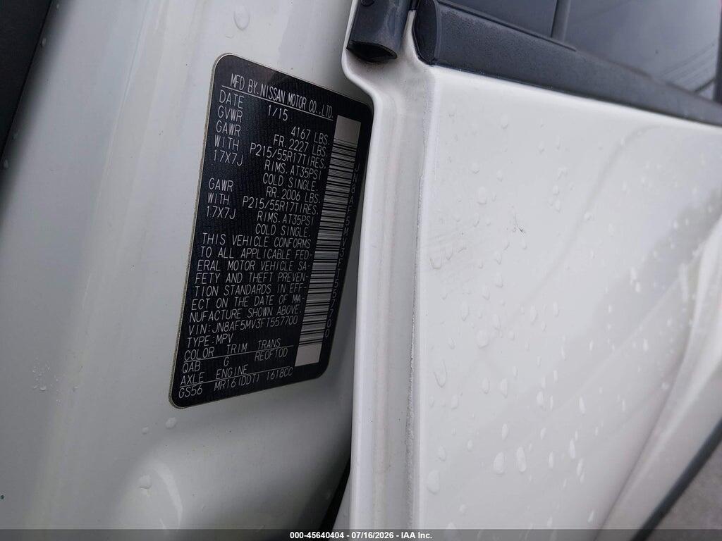 JN8AF5MV3FT557700 2015 NISSAN JUKE photo no. 9