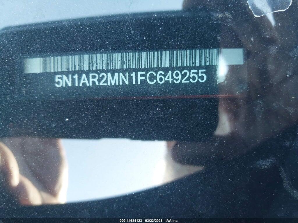 5N1AR2MN1FC649255 2015 NISSAN PATHFINDER photo no. 9