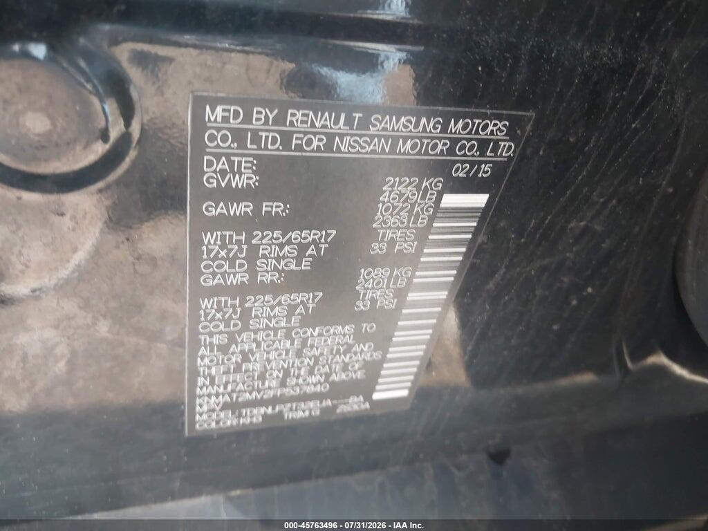 KNMAT2MV2FP537840 2015 NISSAN ROGUE photo no. 9