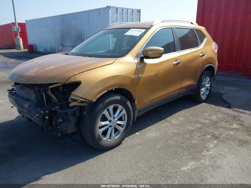 KNMAT2MTXFP510691 2015 NISSAN ROGUE photo no. 2