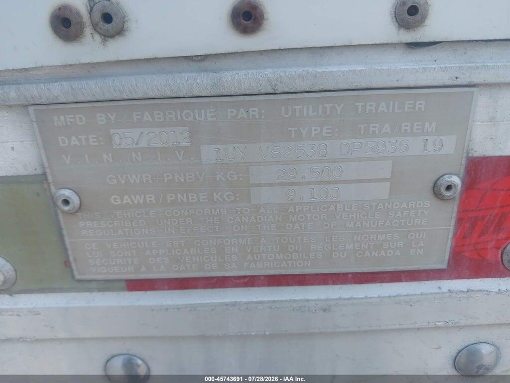 1UYVS2538DP593619 2013 UTILITY TRAILER MFG UTILITY TRAILER MFG photo no. 9