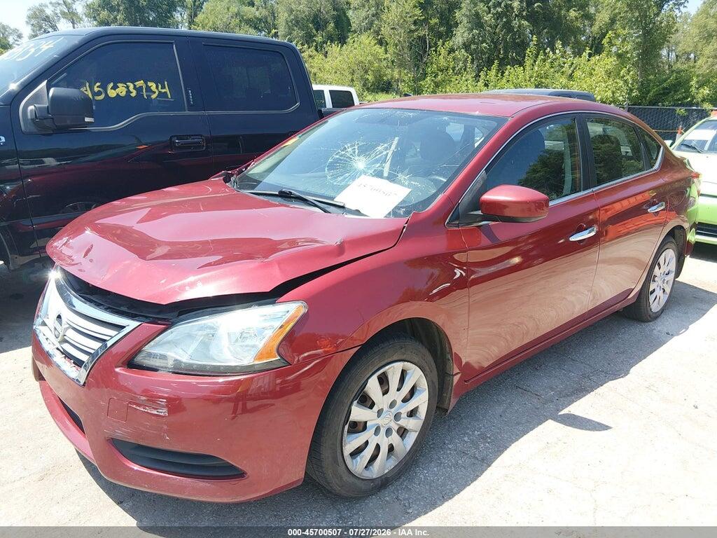 3N1AB7AP2FL681229 2015 NISSAN SENTRA photo no. 2