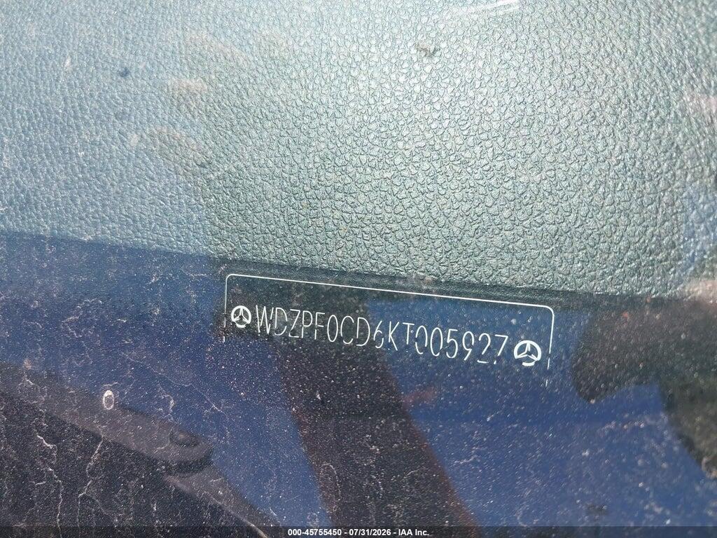 WDZPF0CD6KT005927 2019 MERCEDES-BENZ SPRINTER 2500 photo no. 9