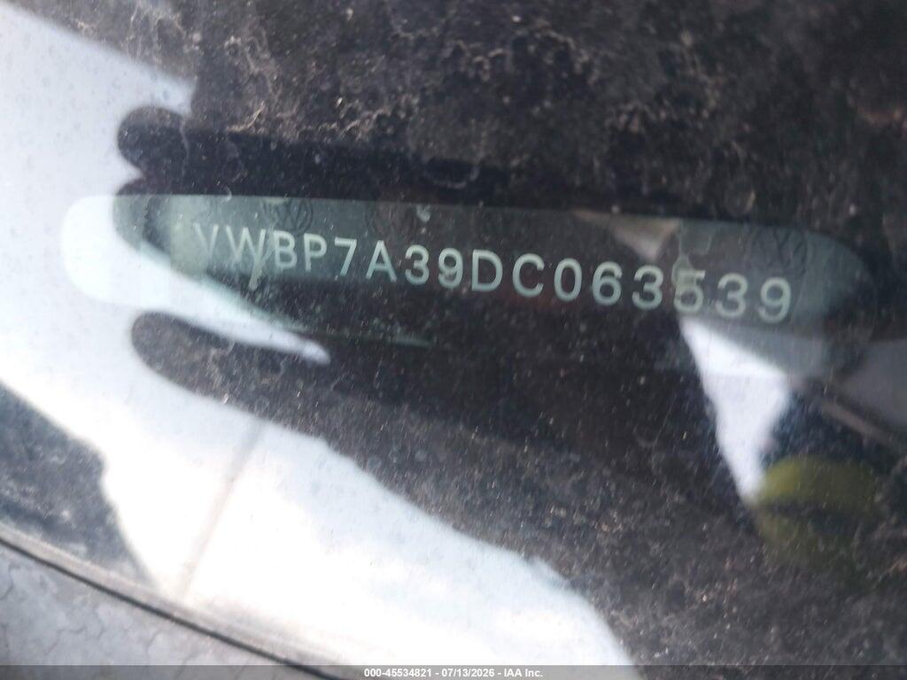 1VWBP7A39DC063539 2013 VOLKSWAGEN PASSAT photo no. 9