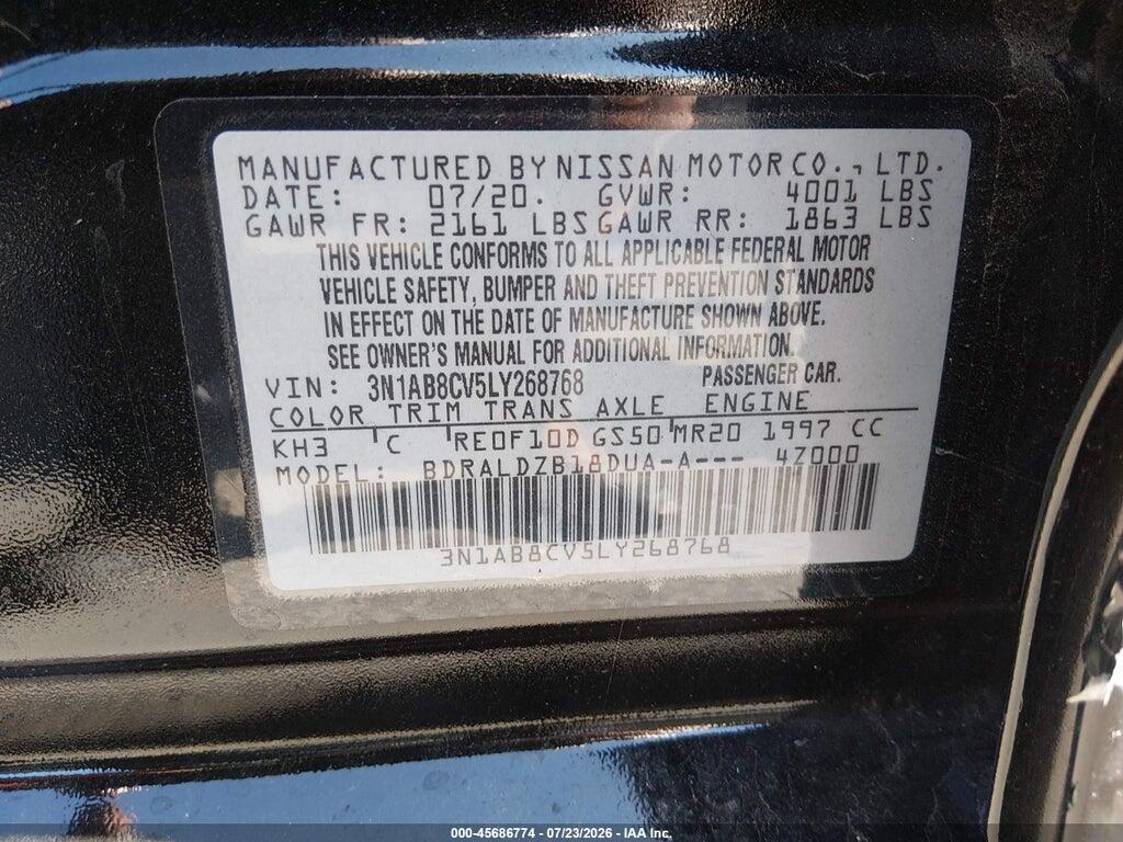 3N1AB8CV5LY268768 2020 NISSAN SENTRA photo no. 9