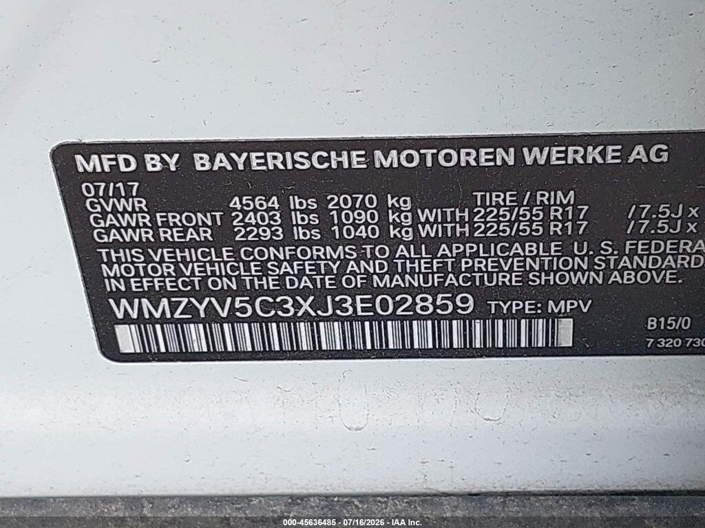 WMZYV5C3XJ3E02859 2018 MINI COUNTRYMAN photo no. 9