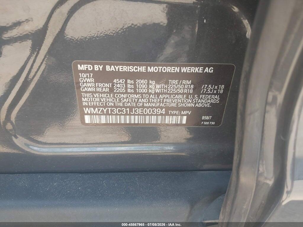 WMZYT3C31J3E00394 2018 MINI COUNTRYMAN photo no. 9