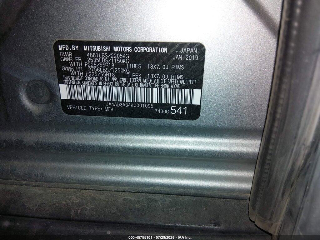 JA4AD3A34KJ001095 2019 MITSUBISHI OUTLANDER photo no. 9