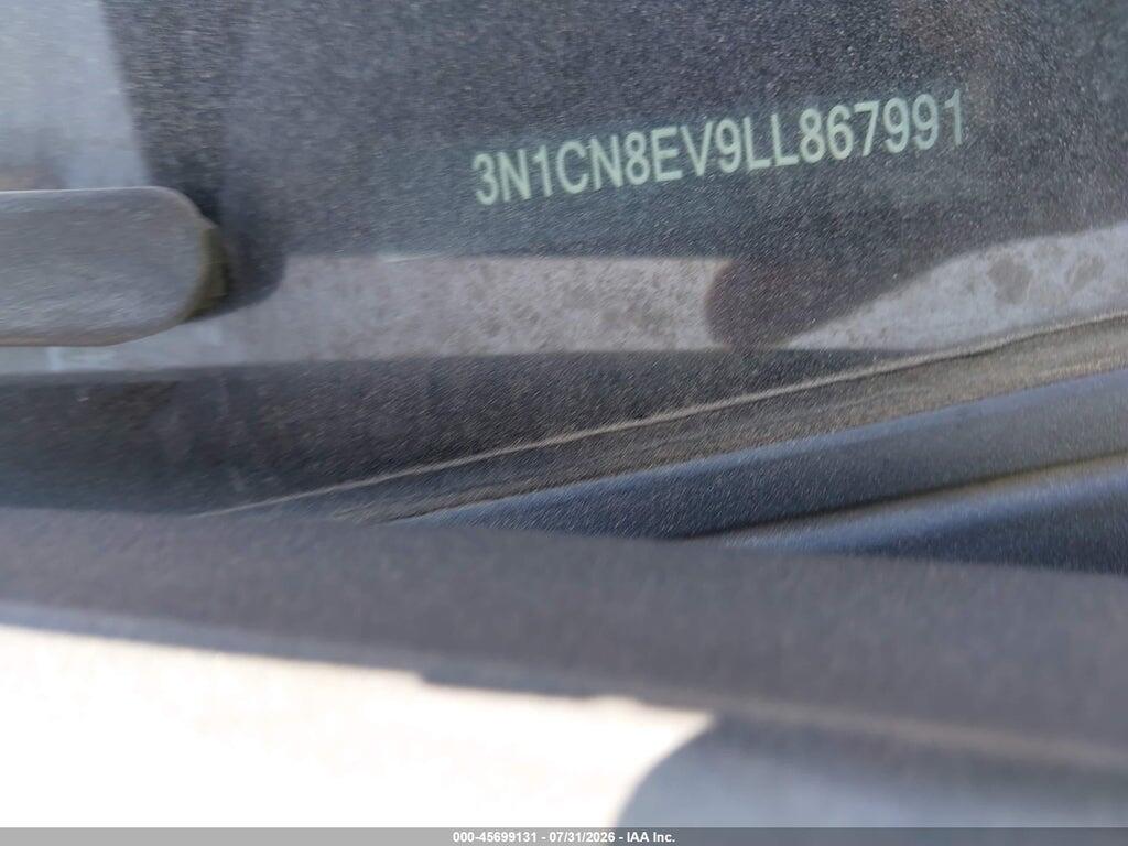 3N1CN8EV9LL867991 2020 NISSAN VERSA photo no. 9