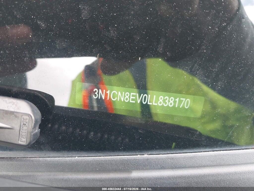 3N1CN8EV0LL838170 2020 NISSAN VERSA photo no. 9