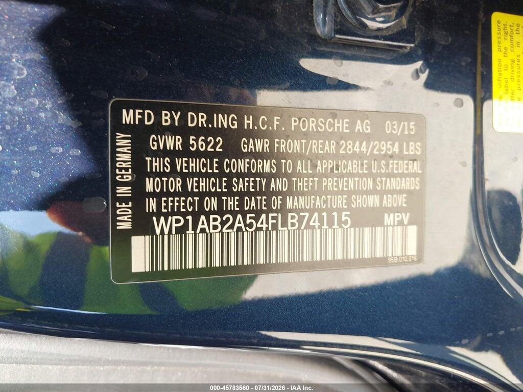 WP1AB2A54FLB74115 2015 PORSCHE MACAN photo no. 9