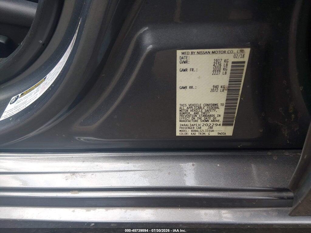 1N4AL3AP1JC202294 2018 NISSAN ALTIMA photo no. 9