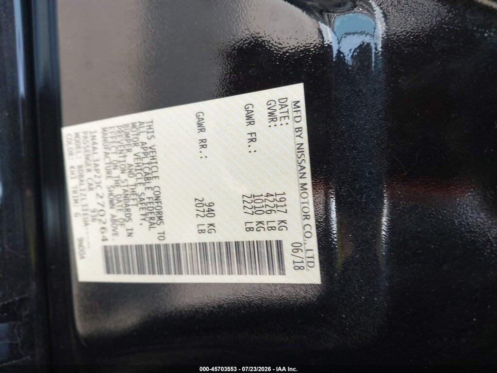 1N4AL3AP2JC270264 2018 NISSAN ALTIMA photo no. 9