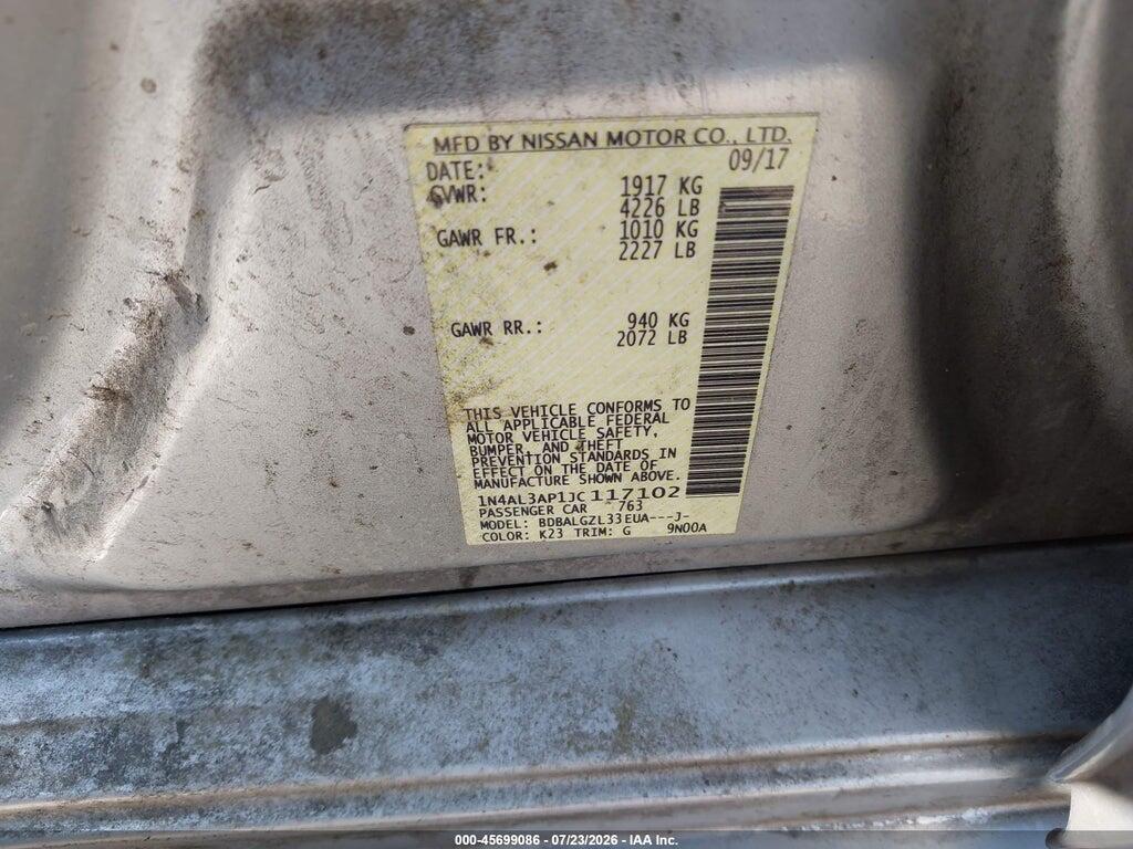 1N4AL3AP1JC117102 2018 NISSAN ALTIMA photo no. 9