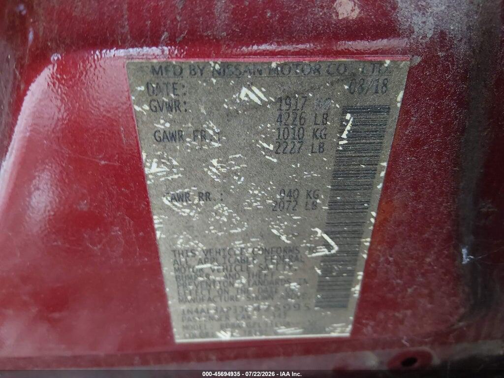 1N4AL3AP3JC475995 2018 NISSAN ALTIMA photo no. 9
