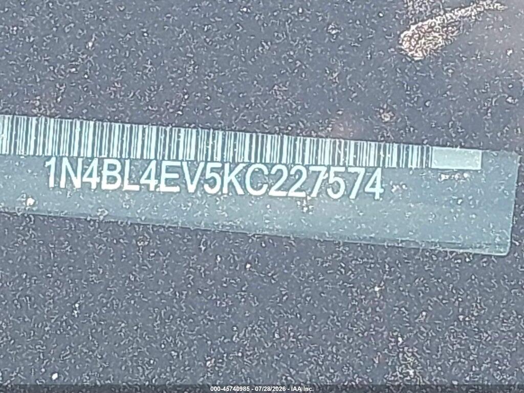 1N4BL4EV5KC227574 2019 NISSAN ALTIMA photo no. 9