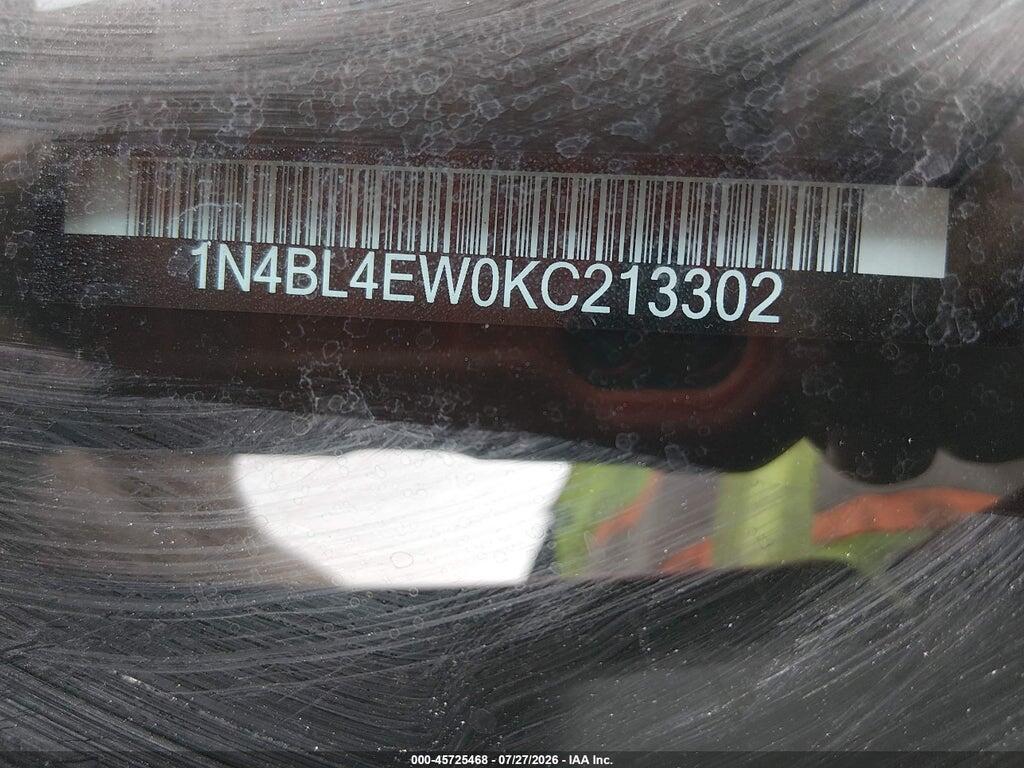1N4BL4EW0KC213302 2019 NISSAN ALTIMA photo no. 9