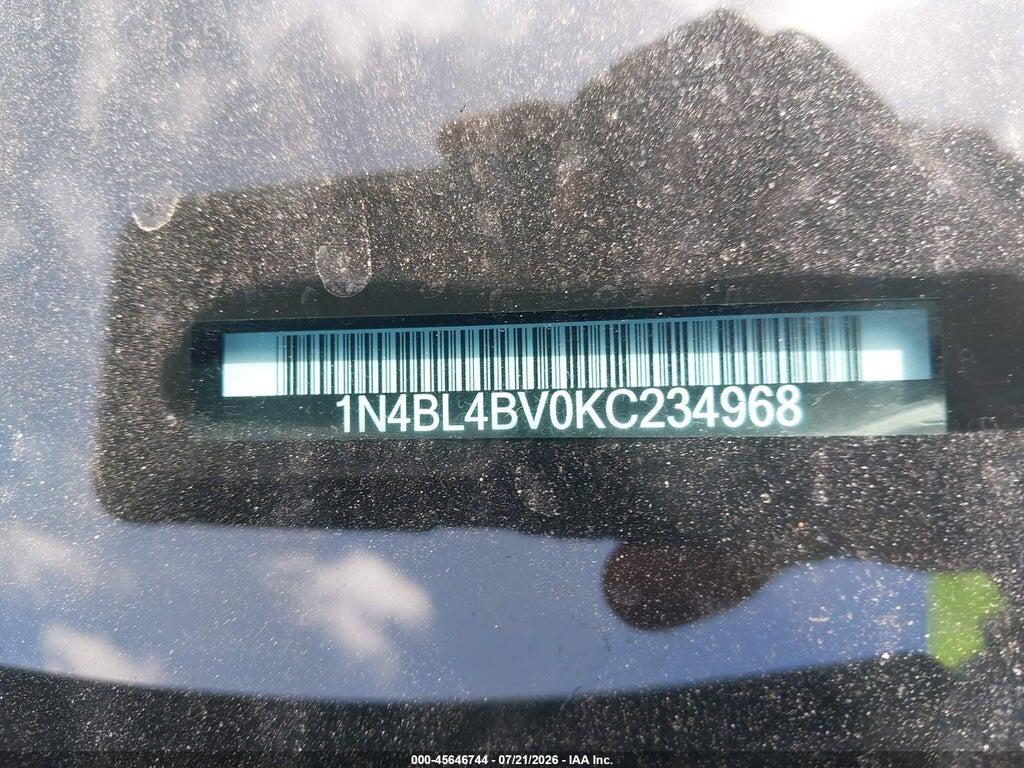 1N4BL4BV0KC234968 2019 NISSAN ALTIMA photo no. 9