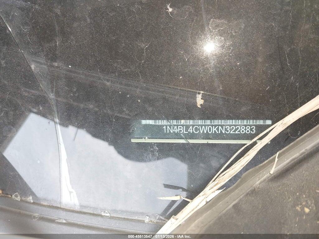 1N4BL4CW0KN322883 2019 NISSAN ALTIMA photo no. 9