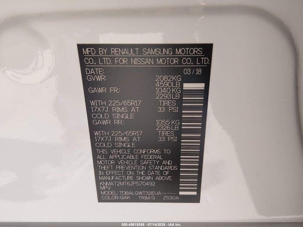 KNMAT2MT6JP570492 2018 NISSAN ROGUE photo no. 9