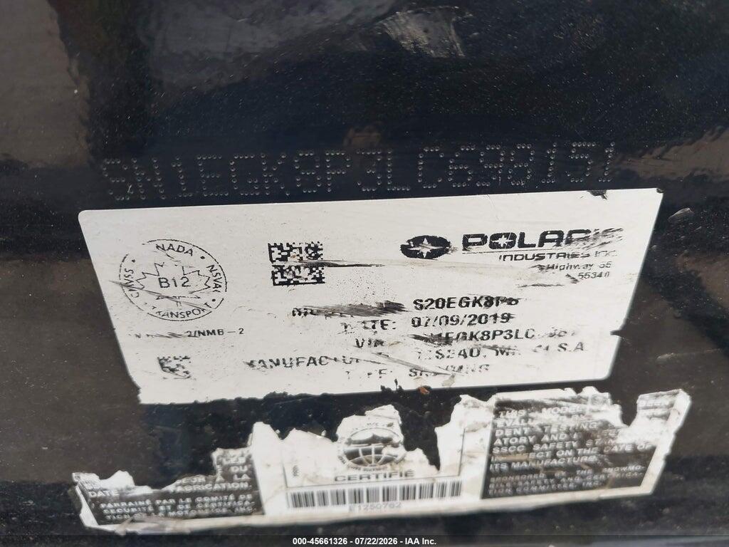 SN1EGK8P3LC698151 2020 POLARIS RMK 800 photo no. 9