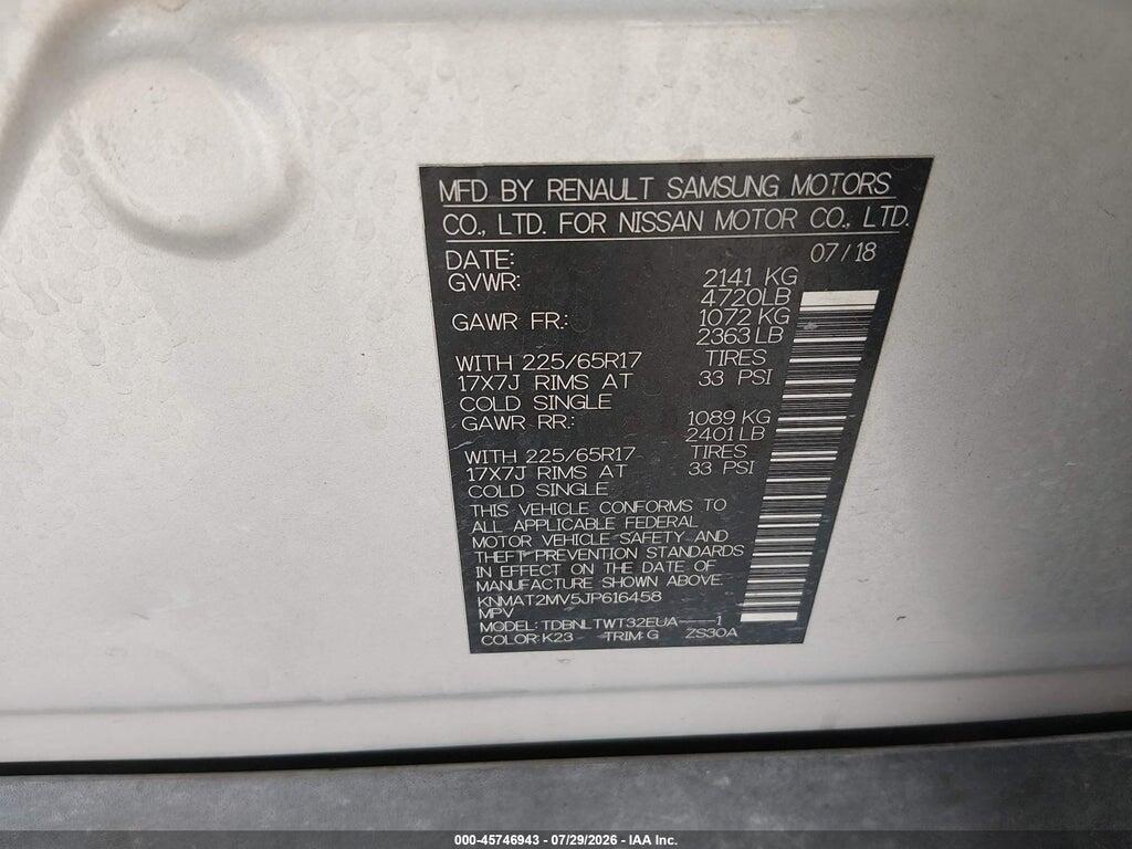 KNMAT2MV5JP616458 2018 NISSAN ROGUE photo no. 9