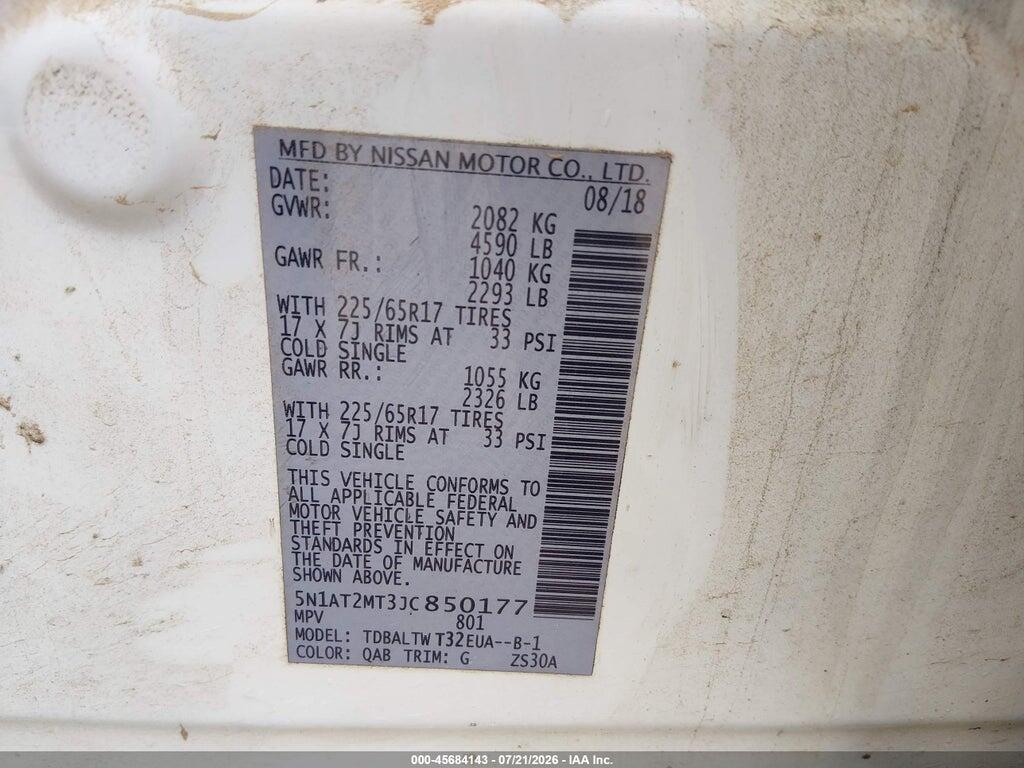 5N1AT2MT3JC850177 2018 NISSAN ROGUE photo no. 9