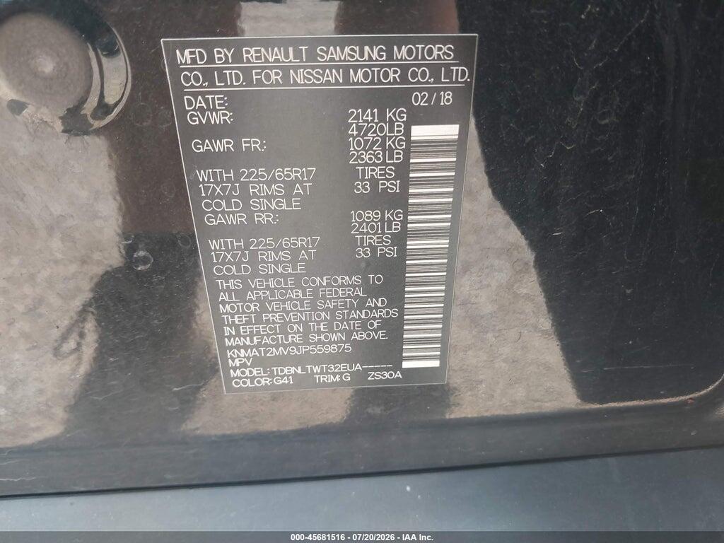 KNMAT2MV9JP559875 2018 NISSAN ROGUE photo no. 9