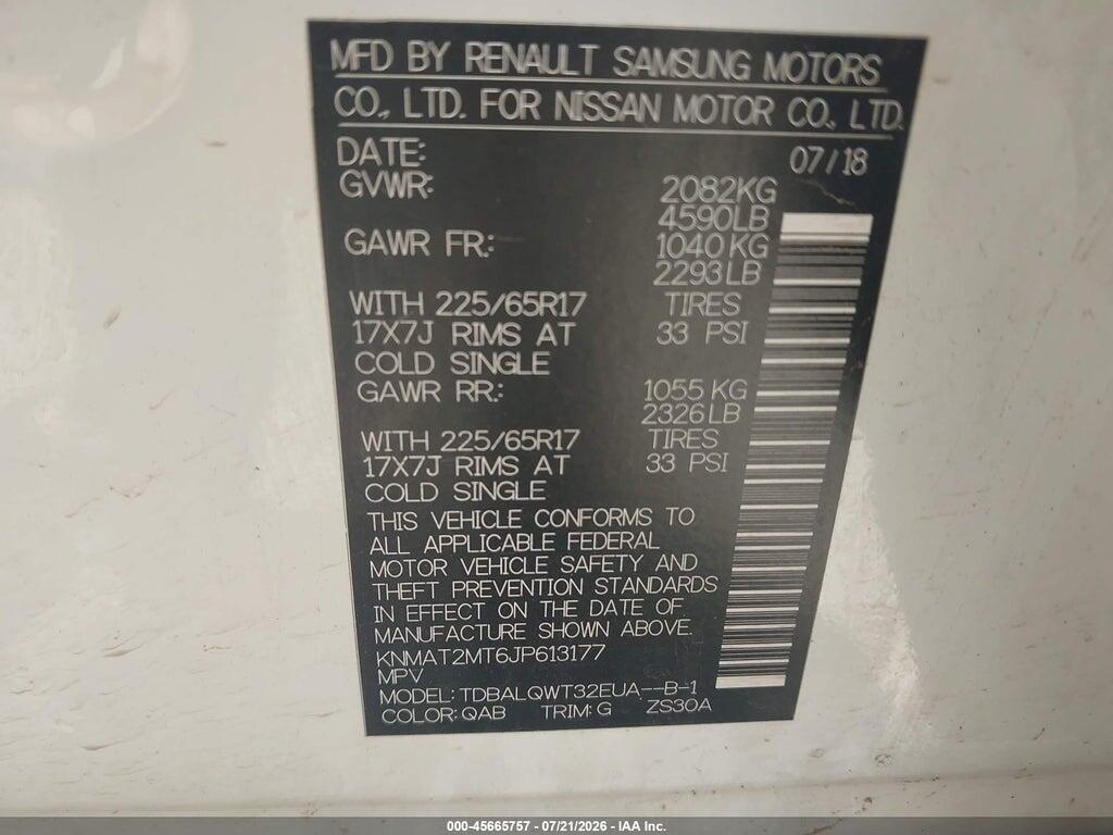 KNMAT2MT6JP613177 2018 NISSAN ROGUE photo no. 9