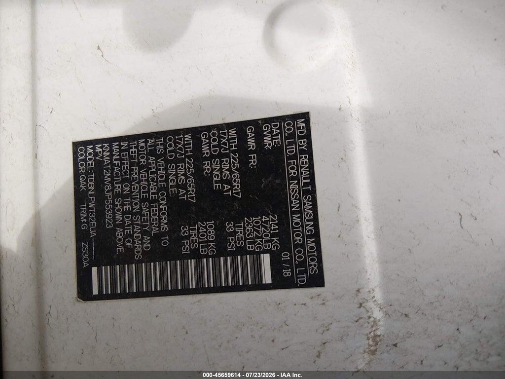 KNMAT2MV8JP553923 2018 NISSAN ROGUE photo no. 9