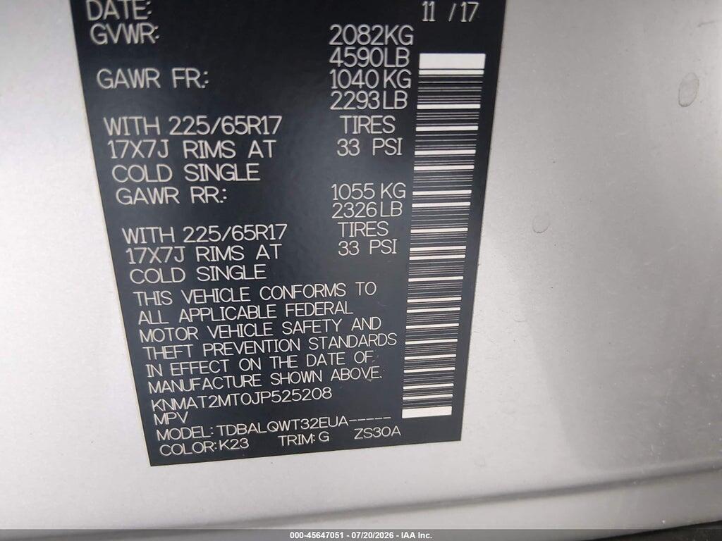 KNMAT2MT0JP525208 2018 NISSAN ROGUE photo no. 9