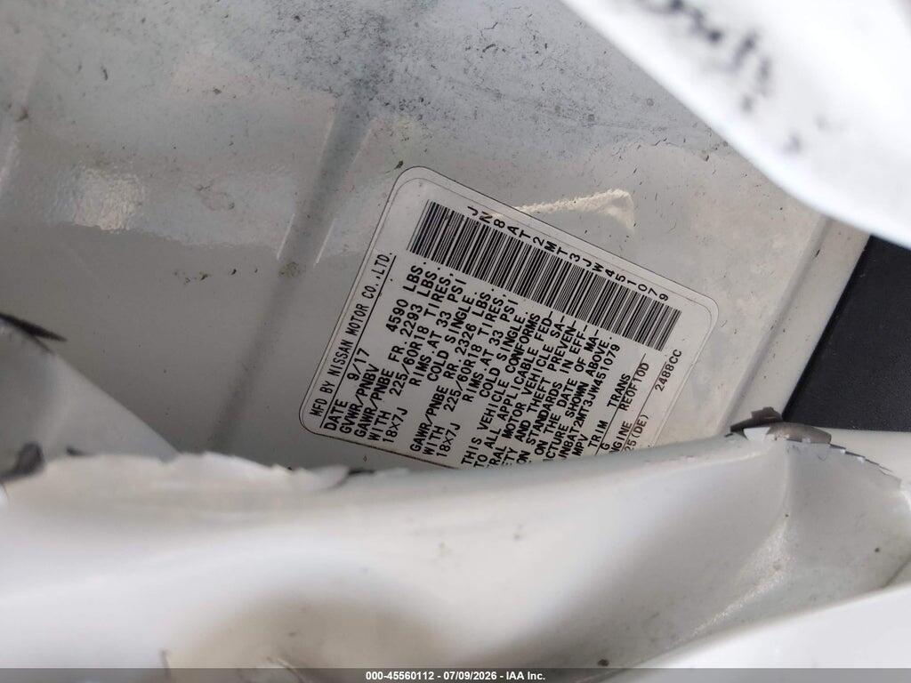 JN8AT2MT3JW451079 2018 NISSAN ROGUE photo no. 9
