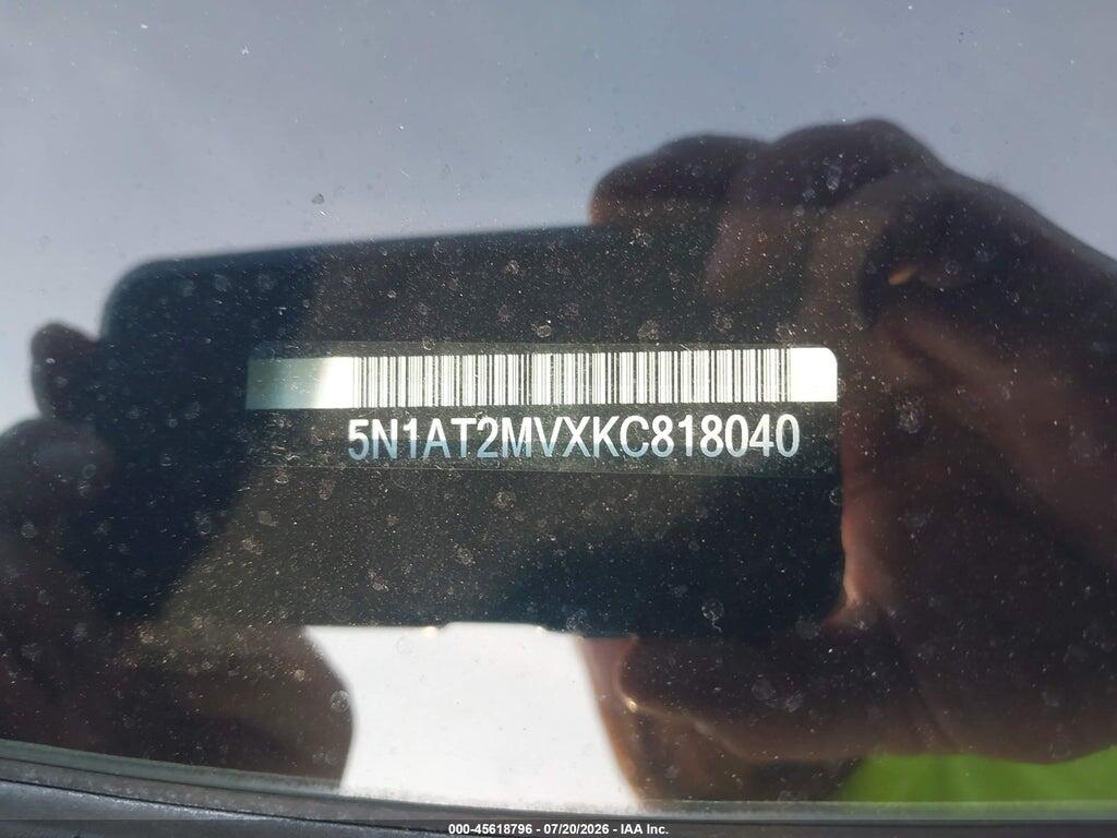 5N1AT2MVXKC818040 2019 NISSAN ROGUE photo no. 9