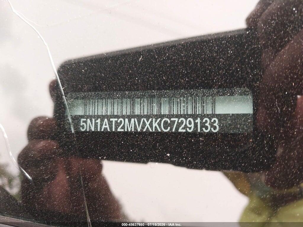 5N1AT2MVXKC729133 2019 NISSAN ROGUE photo no. 9