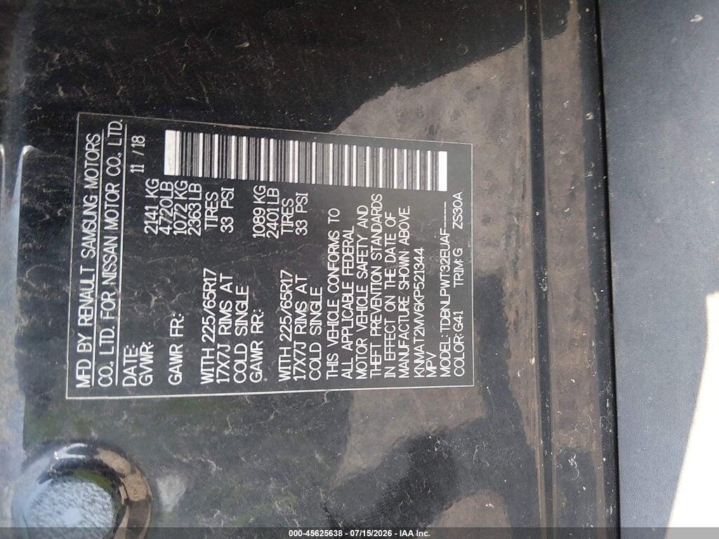 KNMAT2MV6KP521344 2019 NISSAN ROGUE photo no. 9
