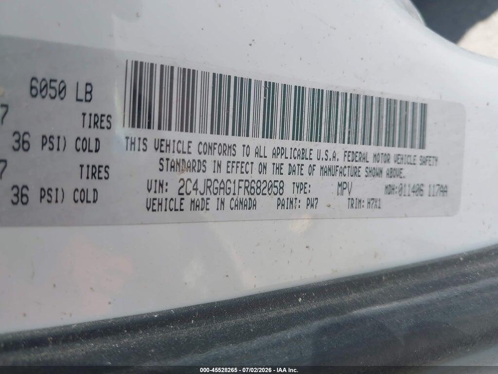 2C4JRGAG1FR682058 2015 RAM CARGO photo no. 9