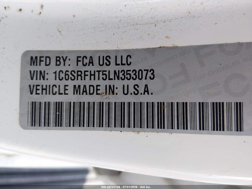 1C6SRFHT5LN353073 2020 RAM 1500 photo no. 9