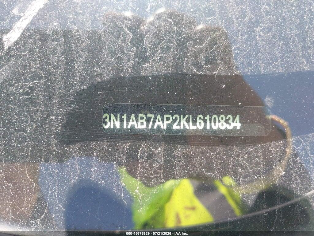 3N1AB7AP2KL610834 2019 NISSAN SENTRA photo no. 9
