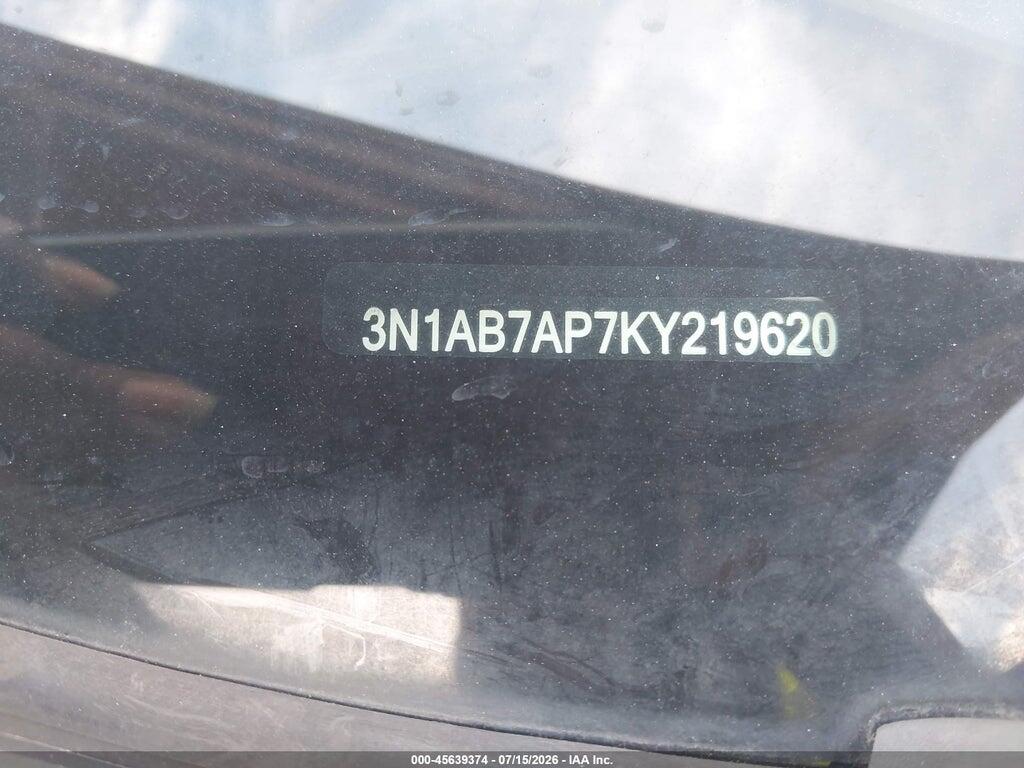 3N1AB7AP7KY219620 2019 NISSAN SENTRA photo no. 9