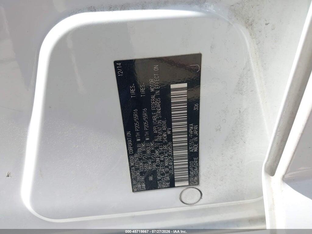 JTLZE4FE2FJ068536 2015 SCION XB photo no. 9