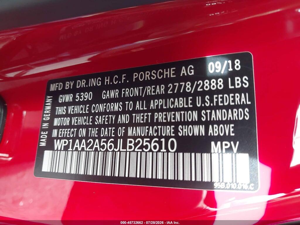 WP1AA2A56JLB25610 2018 PORSCHE MACAN photo no. 9