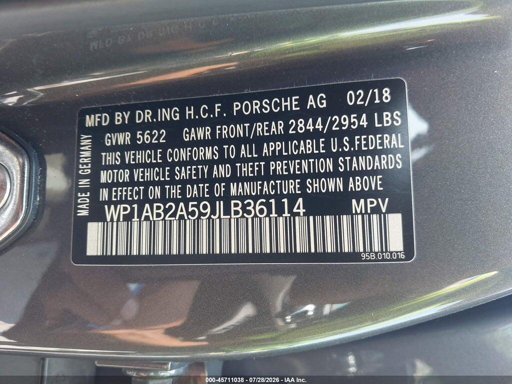 WP1AB2A59JLB36114 2018 PORSCHE MACAN photo no. 9