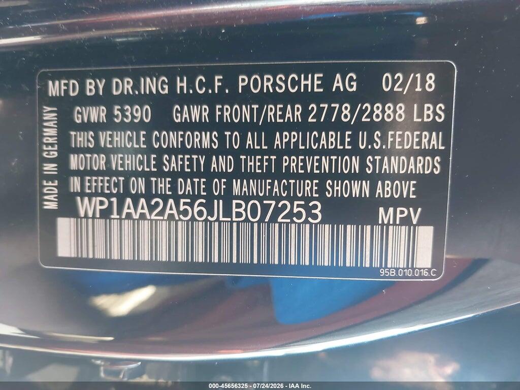 WP1AA2A56JLB07253 2018 PORSCHE MACAN photo no. 9