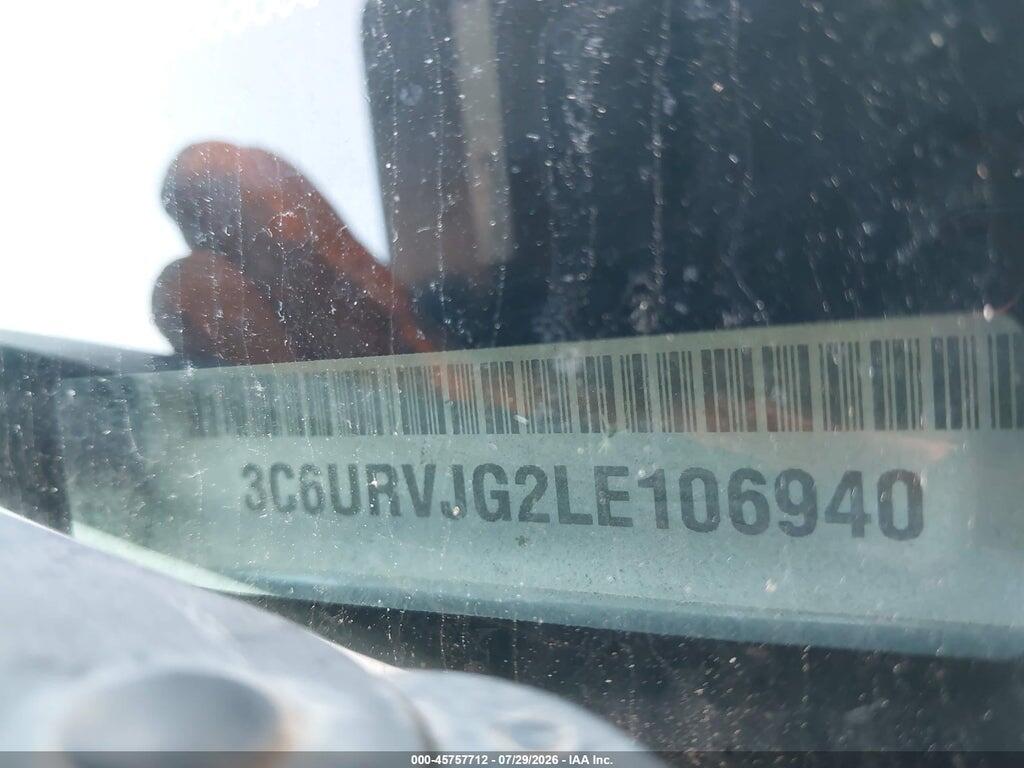 3C6URVJG2LE106940 2020 RAM PROMASTER 3500 photo no. 9