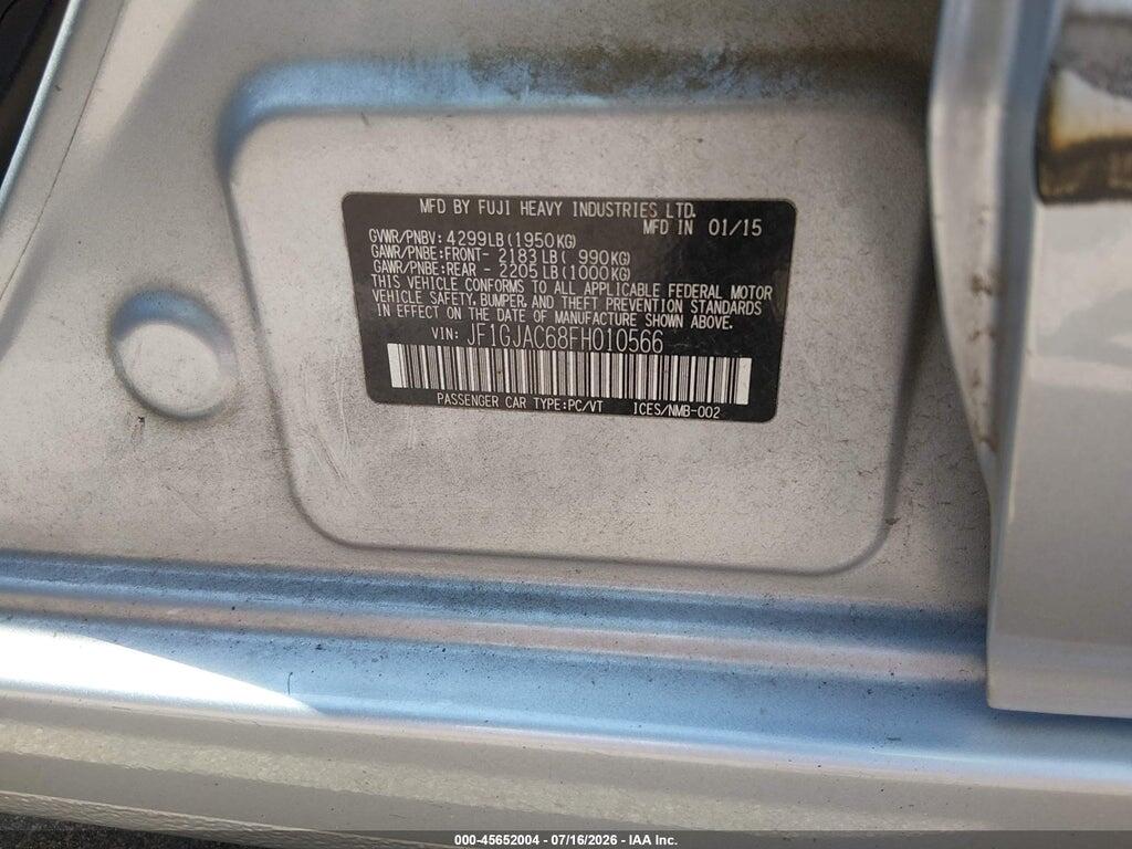 JF1GJAC68FH010566 2015 SUBARU IMPREZA photo no. 9
