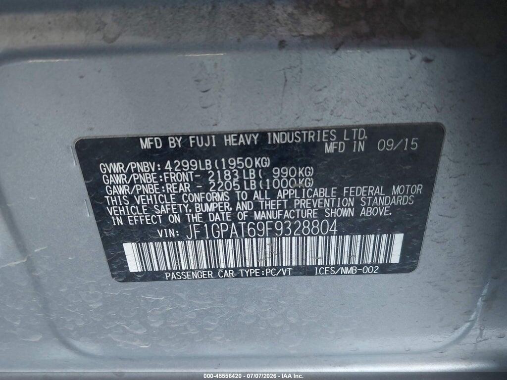 JF1GPAT69F9328804 2015 SUBARU IMPREZA photo no. 9